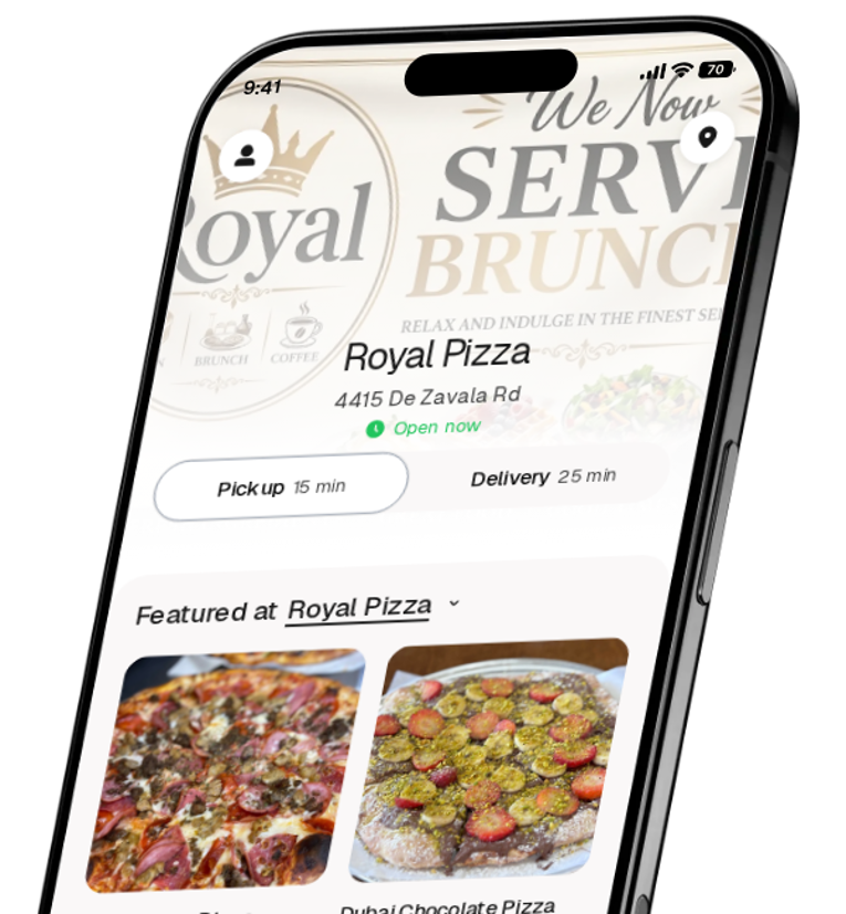 Royal Pizza app preview