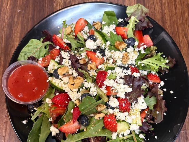Strawberry, Walnut Feta.